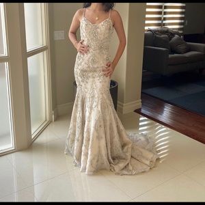 Stephen Yearick Bridal Gown ivory Size 2